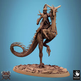 Monster Spear Fighter Tabletop Miniature - Avispyror by Qumi, 3D printed resin tabletop miniature for RPGs, wargaming and painting