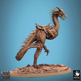 Monster Spear Fighter Tabletop Miniature - Avispyror by Qumi, 3D printed resin tabletop miniature for RPGs, wargaming and painting