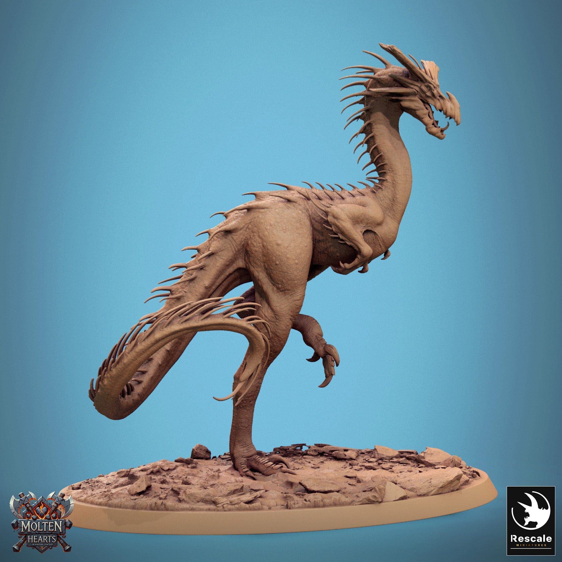 Tabletop RPG Miniature Avispyror - 32mm Qumi Rescale Miniatures Stand / Wild Quality Miniatures - Qumi Wargaming Mini Model Figure