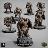 Fighter Unchained Immortals Tabletop Miniatures by Qumi, 3D printed resin tabletop miniature for RPGs, wargaming and painting
