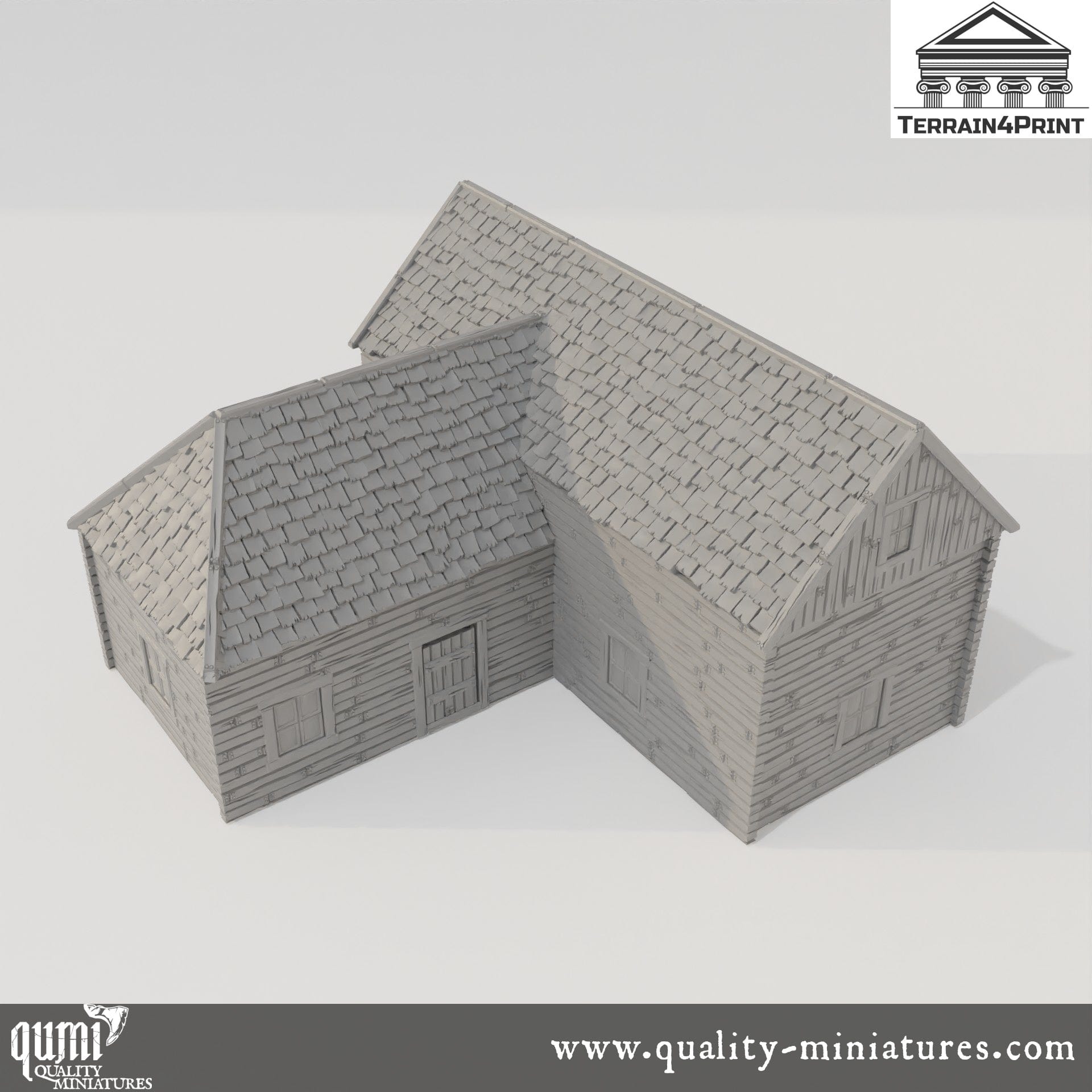 T Barn Hrimstead - Resin Print - Tabletop RPG Terrain - Terrain4Print - Qumi Quality Miniatures - Qumi Wargaming Mini Model Figure