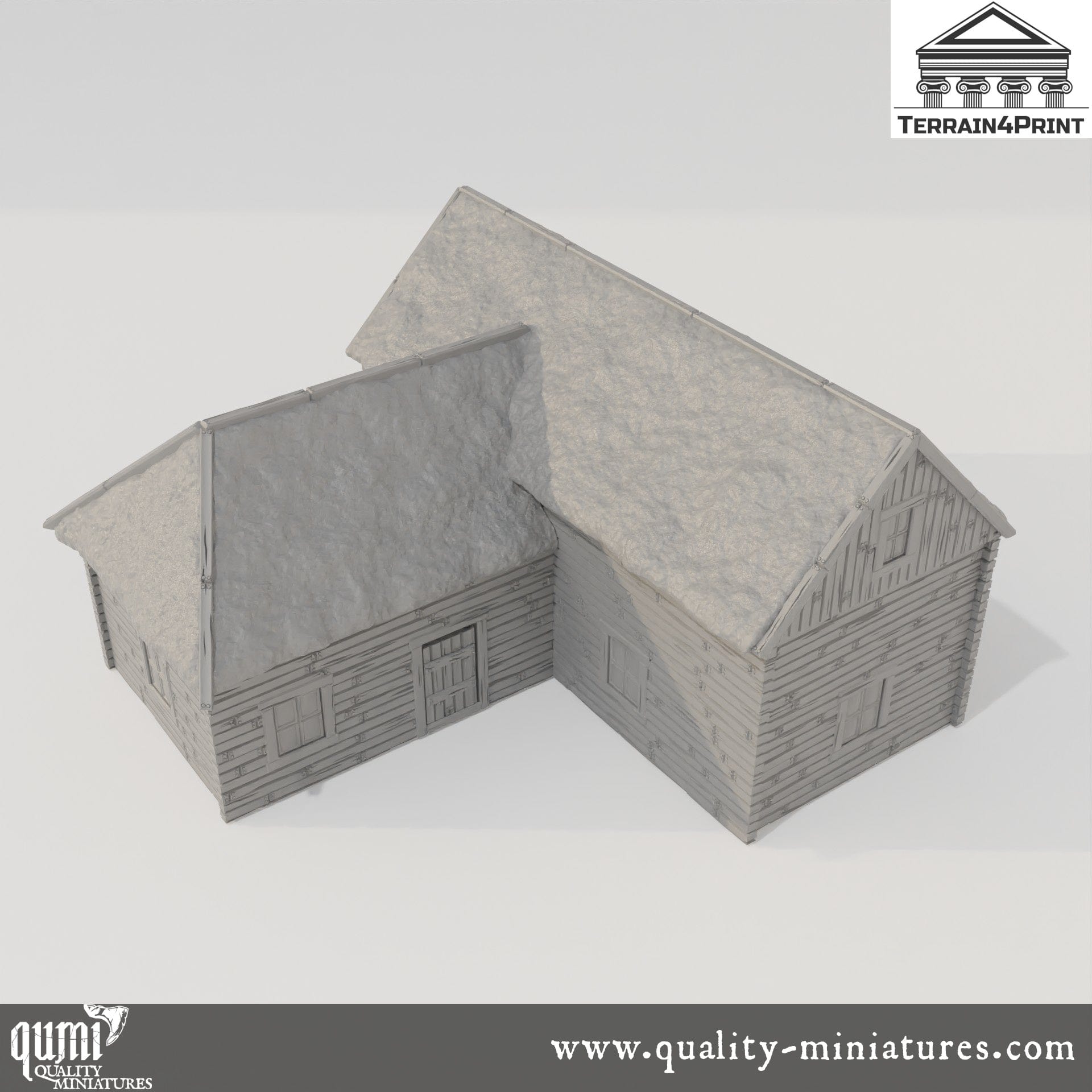 T Barn Hrimstead - Resin Print - Tabletop RPG Terrain - Terrain4Print - Qumi Quality Miniatures - Qumi Wargaming Mini Model Figure