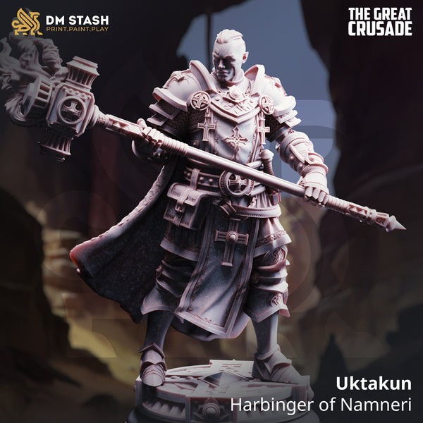 Human Hammer Fighter Tabletop-Miniatur – Uktakun | Qumi