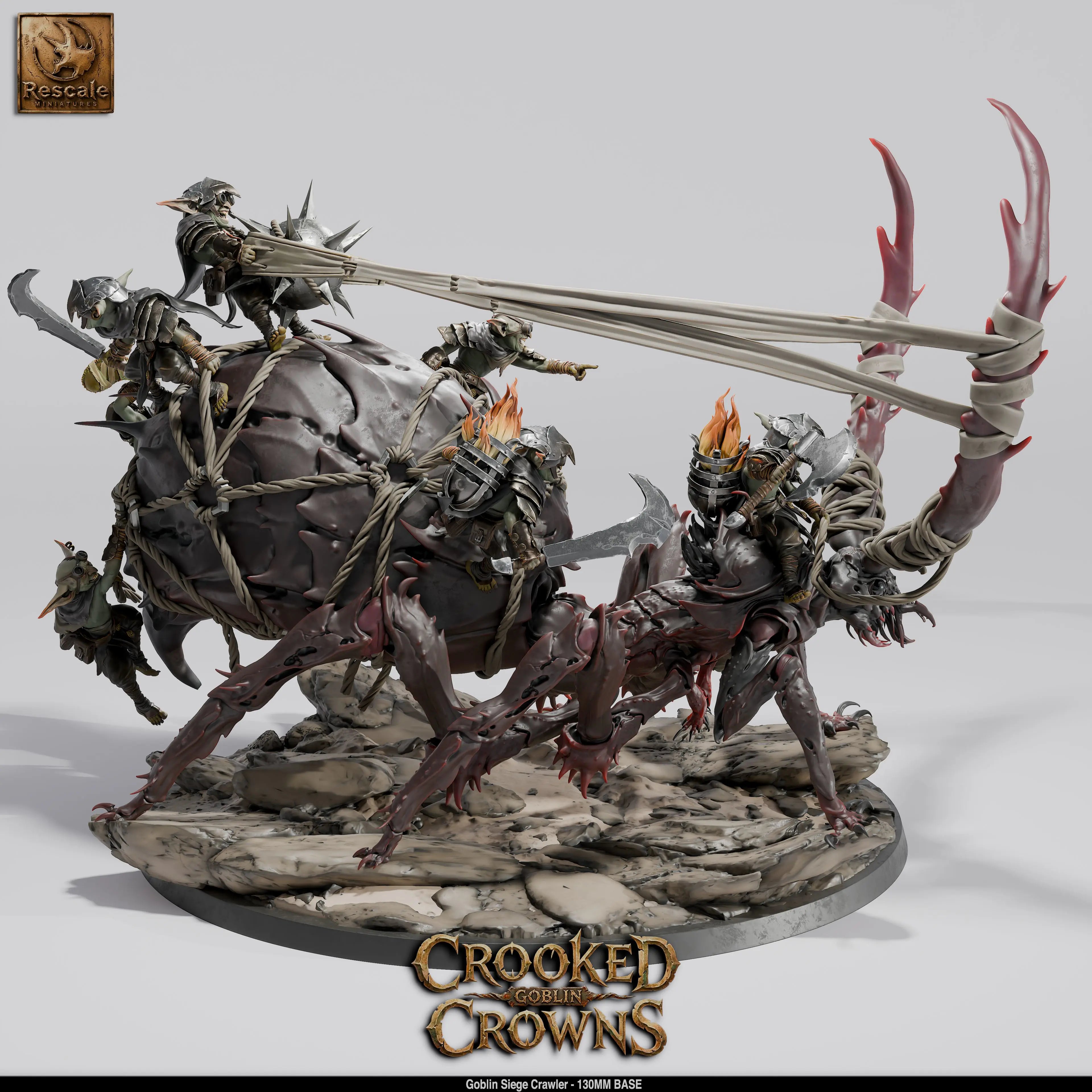 Tabletop Goblin Siege Crawler Miniatures Rescale Miniatures