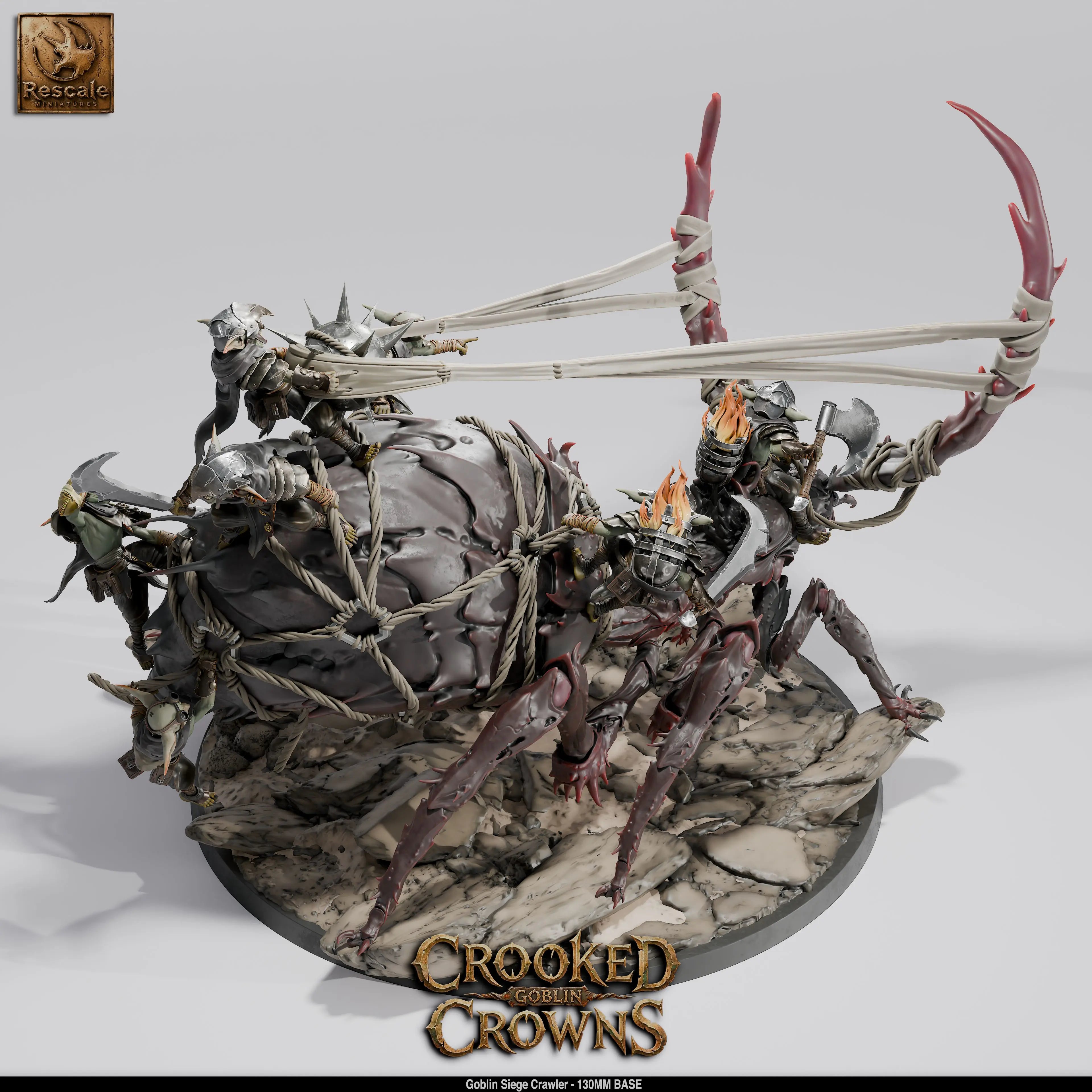 Tabletop Goblin Siege Crawler Miniatures Rescale Miniatures