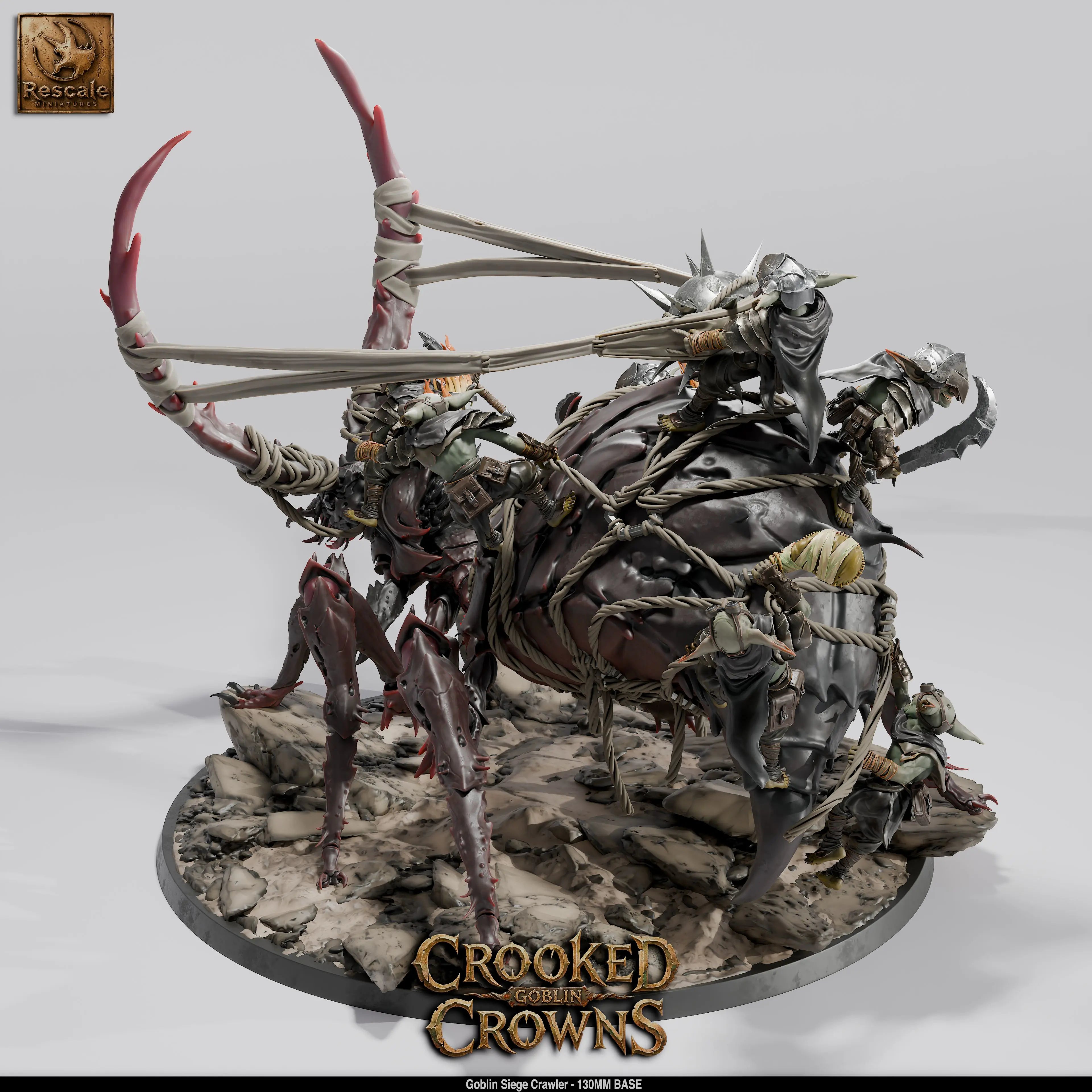 Tabletop Goblin Siege Crawler Miniatures Rescale Miniatures