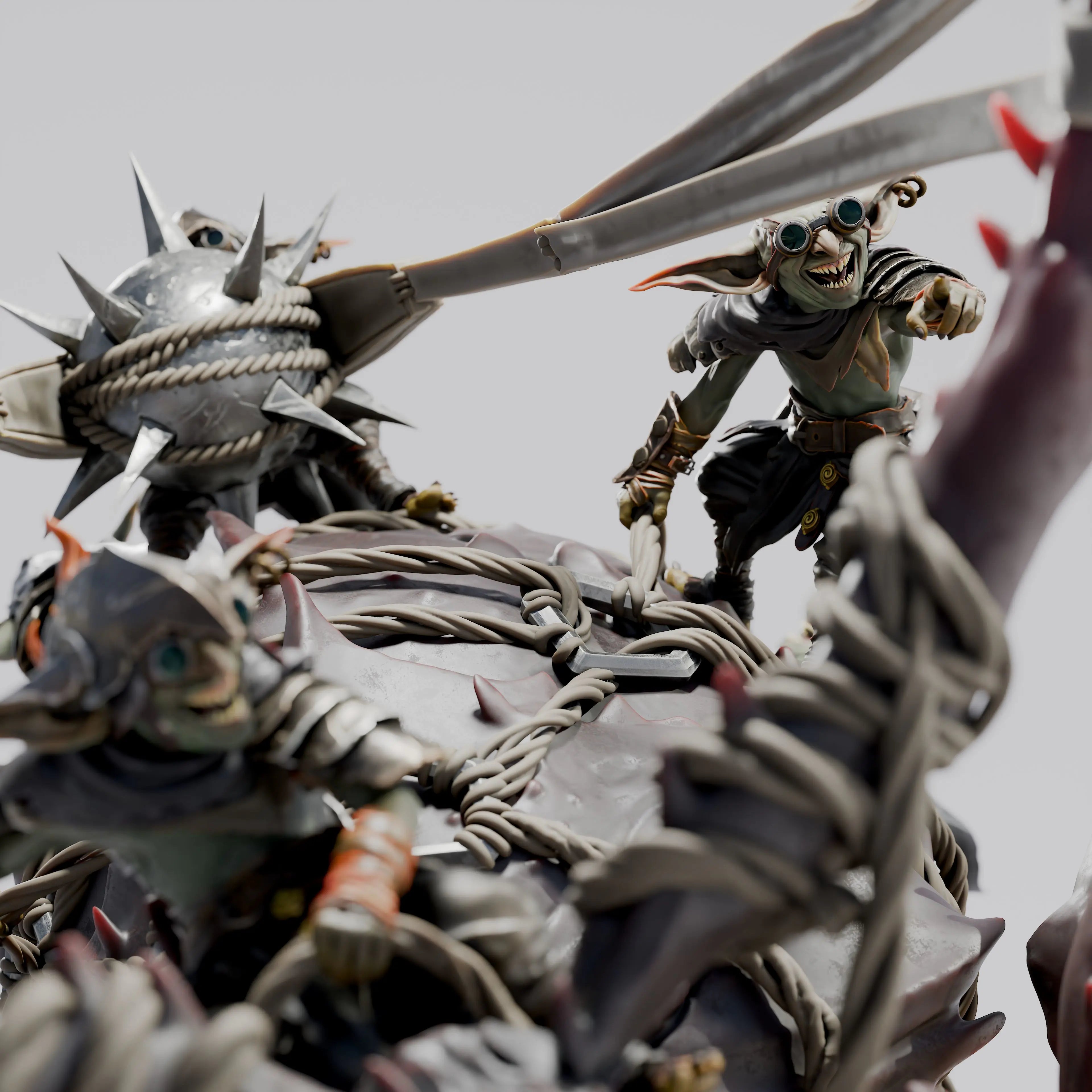 Tabletop Goblin Siege Crawler Miniatures Rescale Miniatures