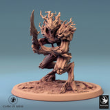 Humanoid Archer Tabletop Miniature - Branchblades by Qumi, 3D printed resin tabletop miniature for RPGs, wargaming and painting