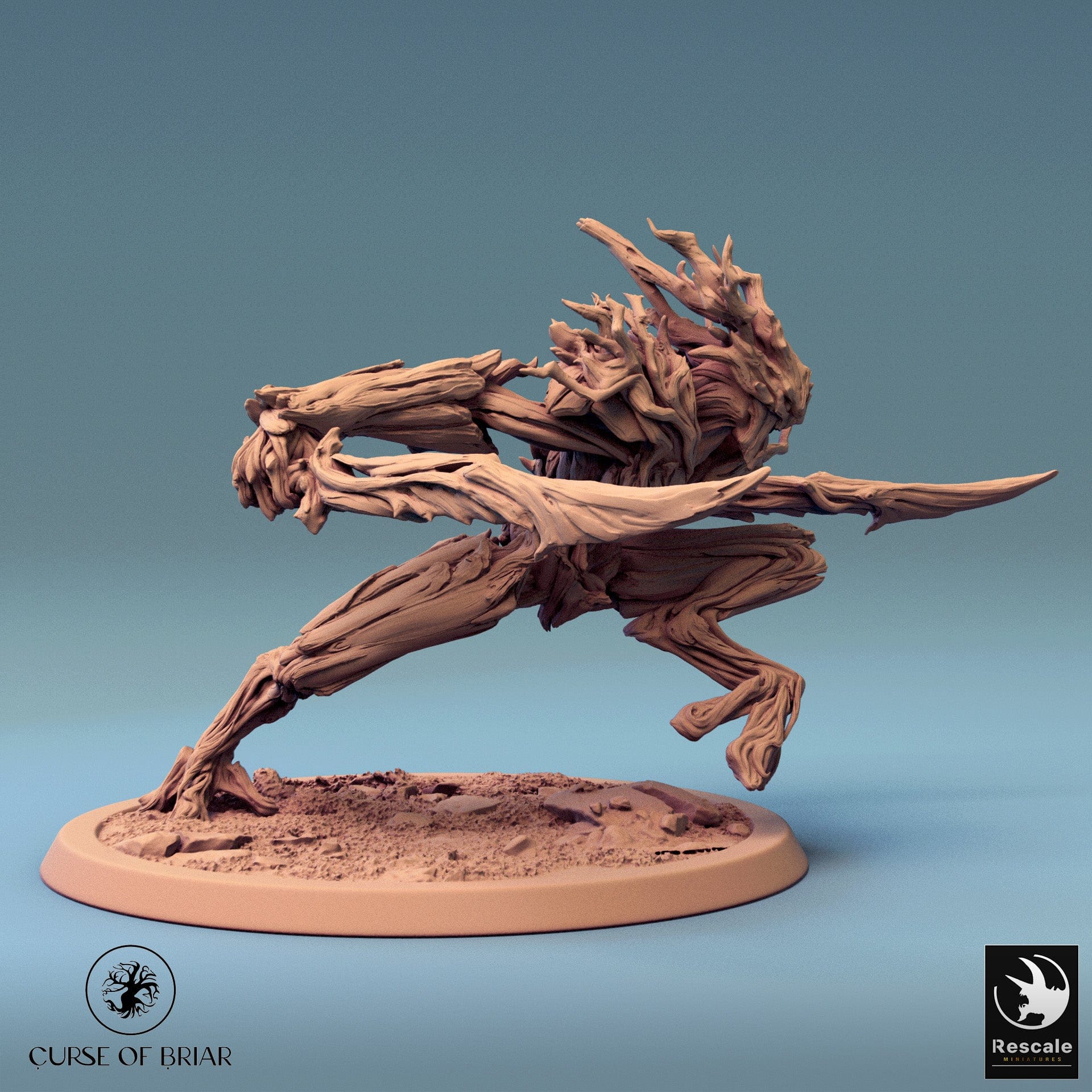 Tabletop Humanoid Branchblades miniature by Quality Miniatures, 32mm scale, detailed resin figure for wargaming and RPGs.