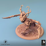 Humanoid Archer Tabletop Miniature - Branchblades by Qumi, 3D printed resin tabletop miniature for RPGs, wargaming and painting