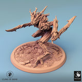 Humanoid Archer Tabletop Miniature - Branchblades by Qumi, 3D printed resin tabletop miniature for RPGs, wargaming and painting