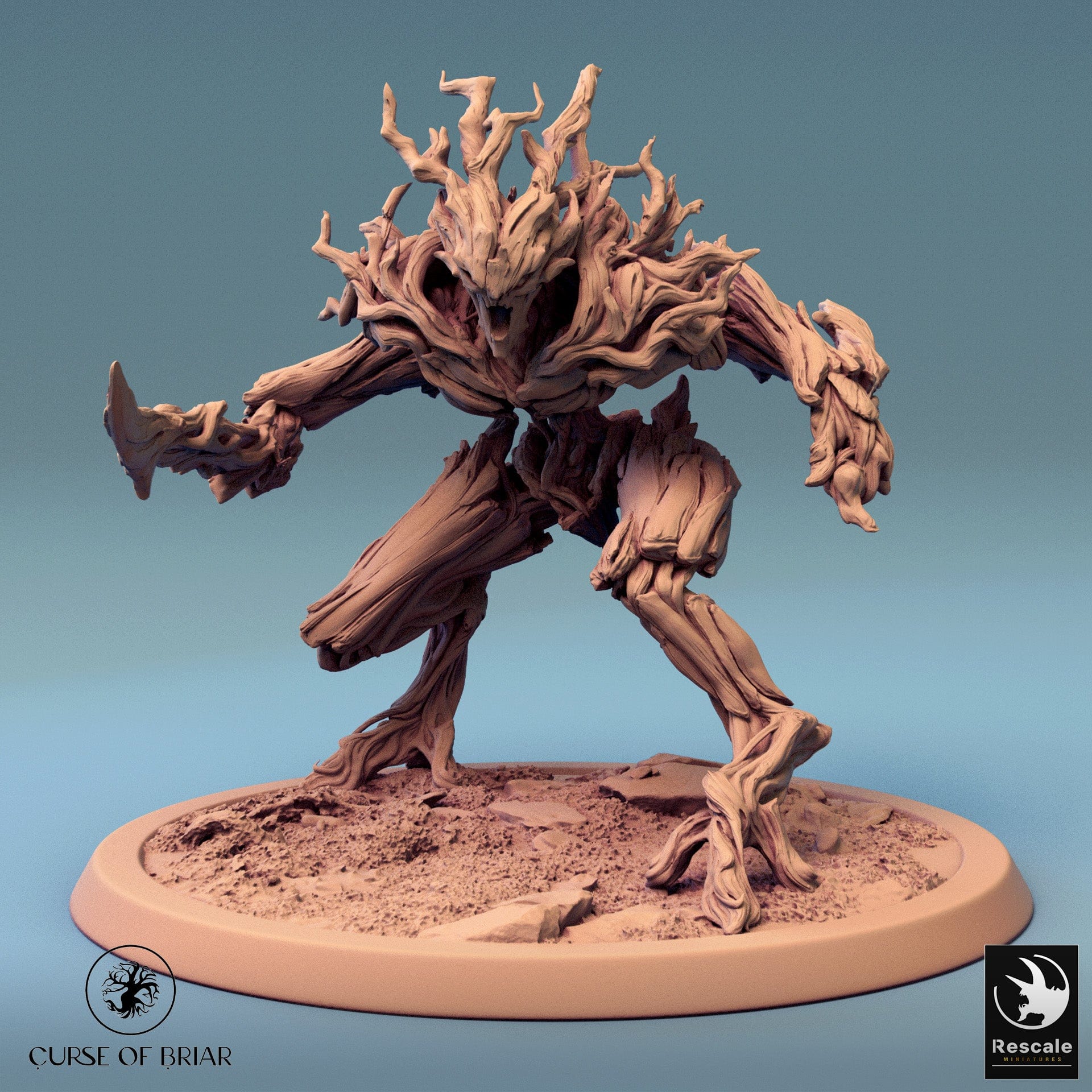 32mm humanoid tabletop miniatures featuring branchblade characters from Quality Miniatures Qumi, designed for RPG gaming.
