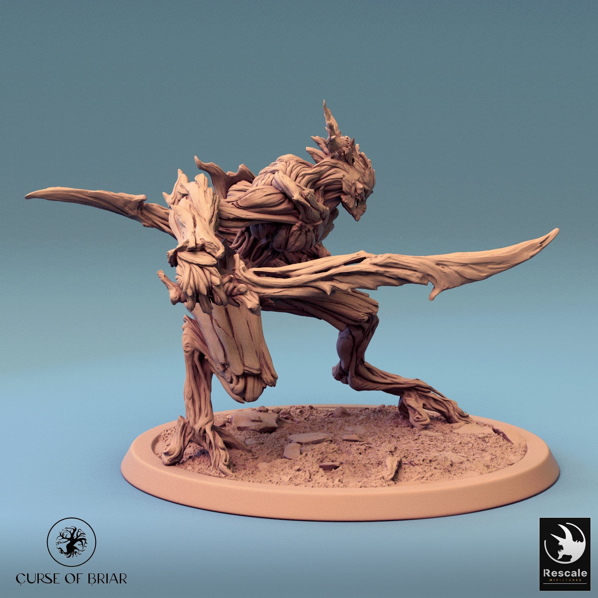 32mm humanoid tabletop miniatures featuring branchblade designs from Quality Miniatures Qumi for RPG gaming.