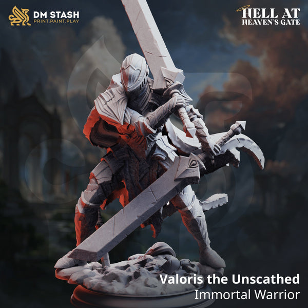 Schwertkämpfer Tabletop-Miniatur – Immortal Krieger Valoris | Qumi