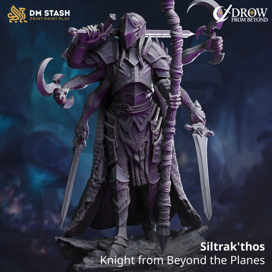 Tabletop Knight Miniature Siltrak 32mm 75mm DM Stash Qumi - Quality Miniatures - Qumi