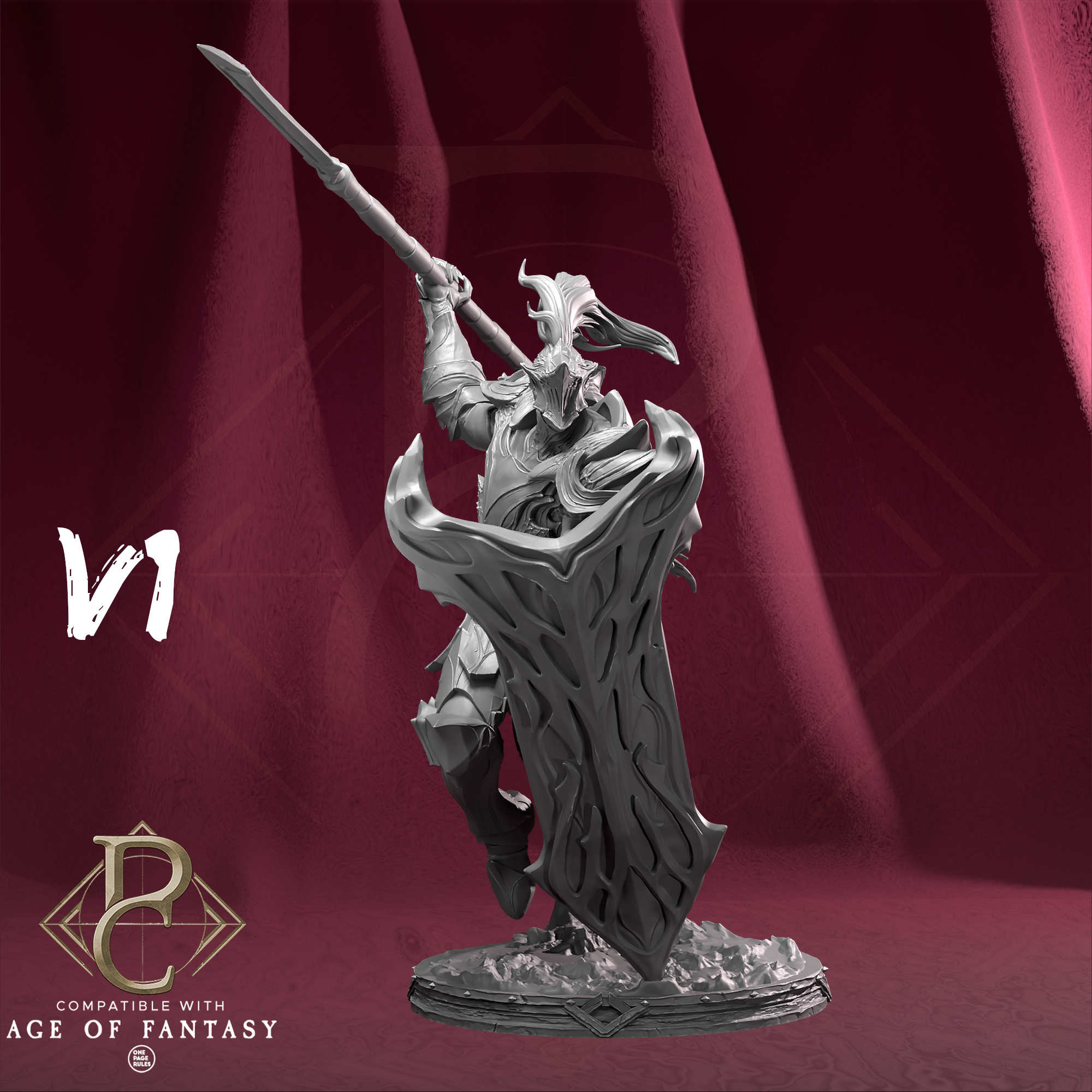 Tabletop Knight Riteris Spiderbrood with Spiders Parasite Collectibles - Quality Miniatures - Qumi