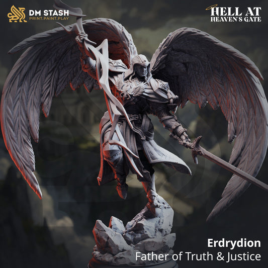 Tabletop Male Fighter Erdrydion 32mm 75mm DM Stash - Quality Miniatures - Qumi