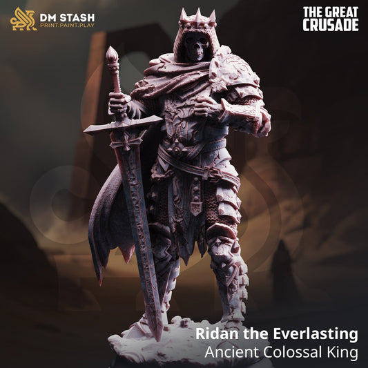 Tabletop Male King Ridan 32mm 75mm DM Stash - Quality Miniatures - Qumi