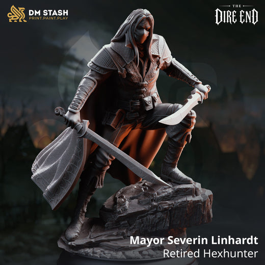 Tabletop-Miniatur – Hexenjäger-Bürgermeister | Qumi