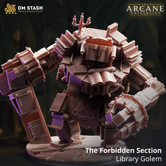 Tabletop Monster Golem The Forbidden Section 32mm DM Stash