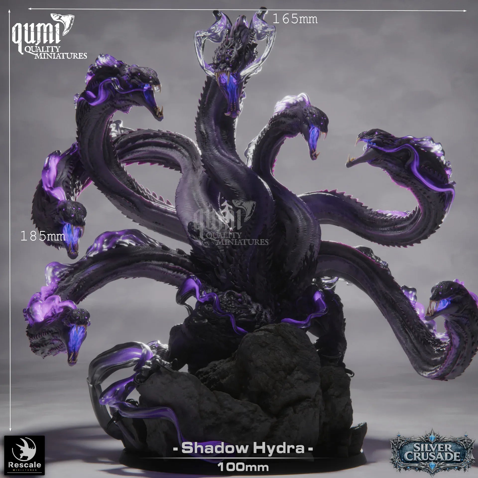Tabletop Monster Shadow Hydra Rescale Miniatures - Quality Miniatures - Qumi