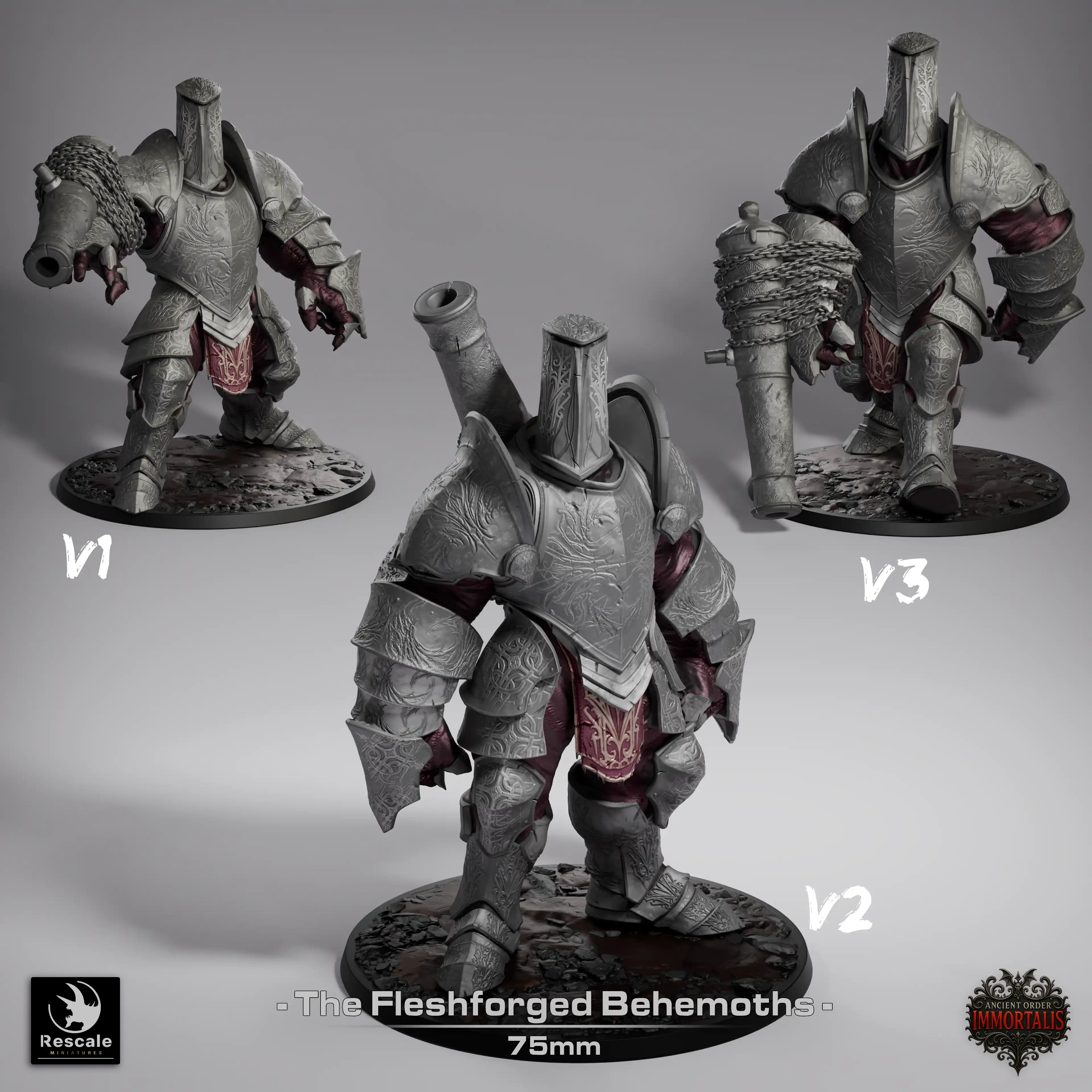 Tabletop Monster The Fleshforged Behemoth Rescale Miniatures - Quality Miniatures - Qumi
