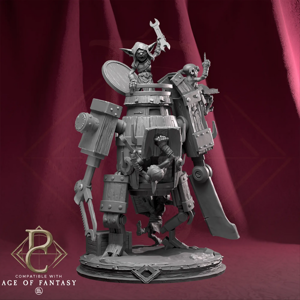 Tabletop Orc Fighter Wood Gear Goblin Parasite Collectibles