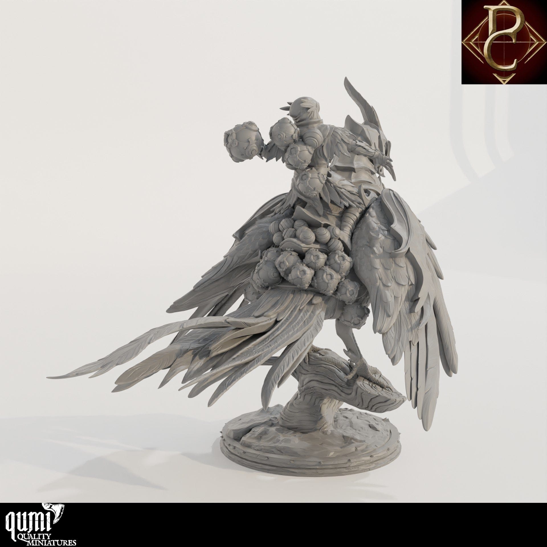Tabletop RPG Miniature Aerithrian Wind Defender- 32mm to L Size - Qumi - Parasite Collectibles Quality Miniatures - Qumi Wargaming Mini Model Figure