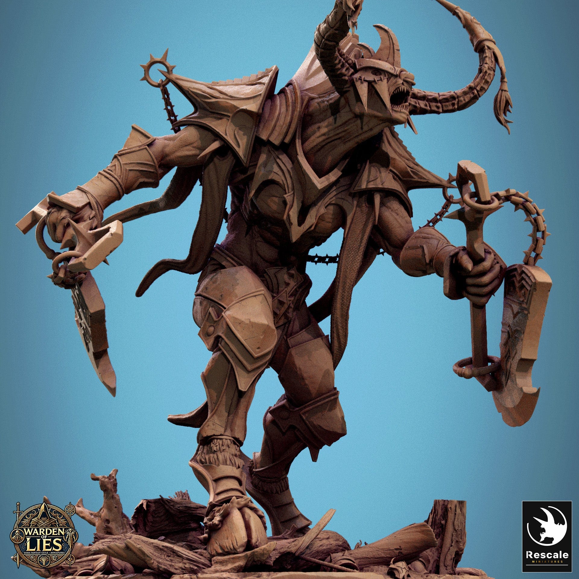 Tabletop RPG Miniature Aïabus Earth Spirit - 32mm Qumi Rescale Miniatures Quality Miniatures - Qumi Wargaming Mini Model Figure