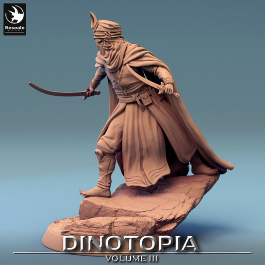 Tabletop RPG Miniature Ambush Outlaw - 32mm - Qumi - Rescale Miniatures Quality Miniatures - Qumi Wargaming Mini Model Figure
