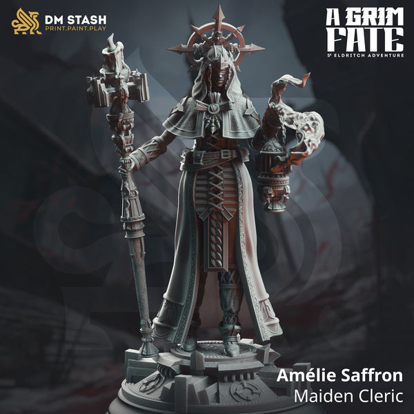 Tabletop Weibliche Klerikerin Miniatur Amélie S 32mm 75mm DM Stash