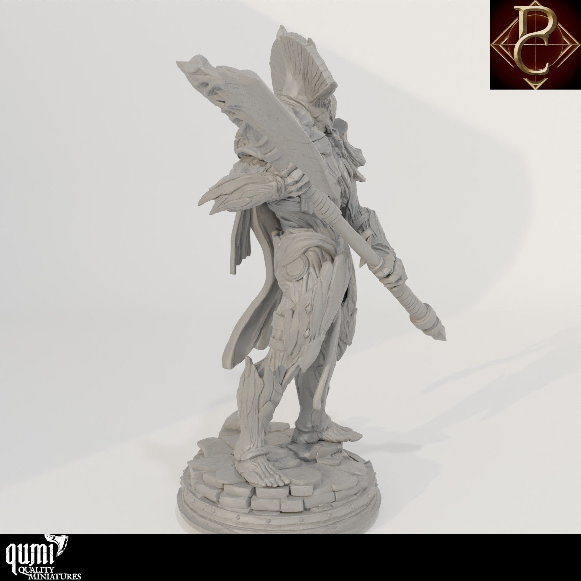 Tabletop RPG Miniature Aruges The Cursed - up to 4XL Size - Qumi - Parasite Collectibles Quality Miniatures - Qumi Wargaming Mini Model Figure