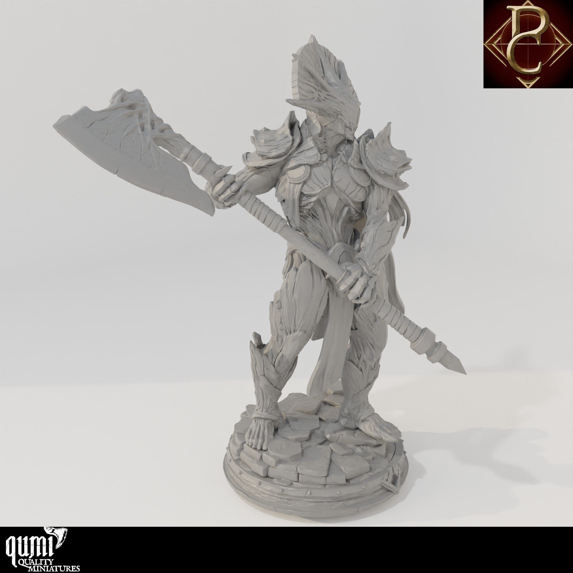 Tabletop RPG Miniature Aruges The Cursed - up to 4XL Size - Qumi - Parasite Collectibles Quality Miniatures - Qumi Wargaming Mini Model Figure