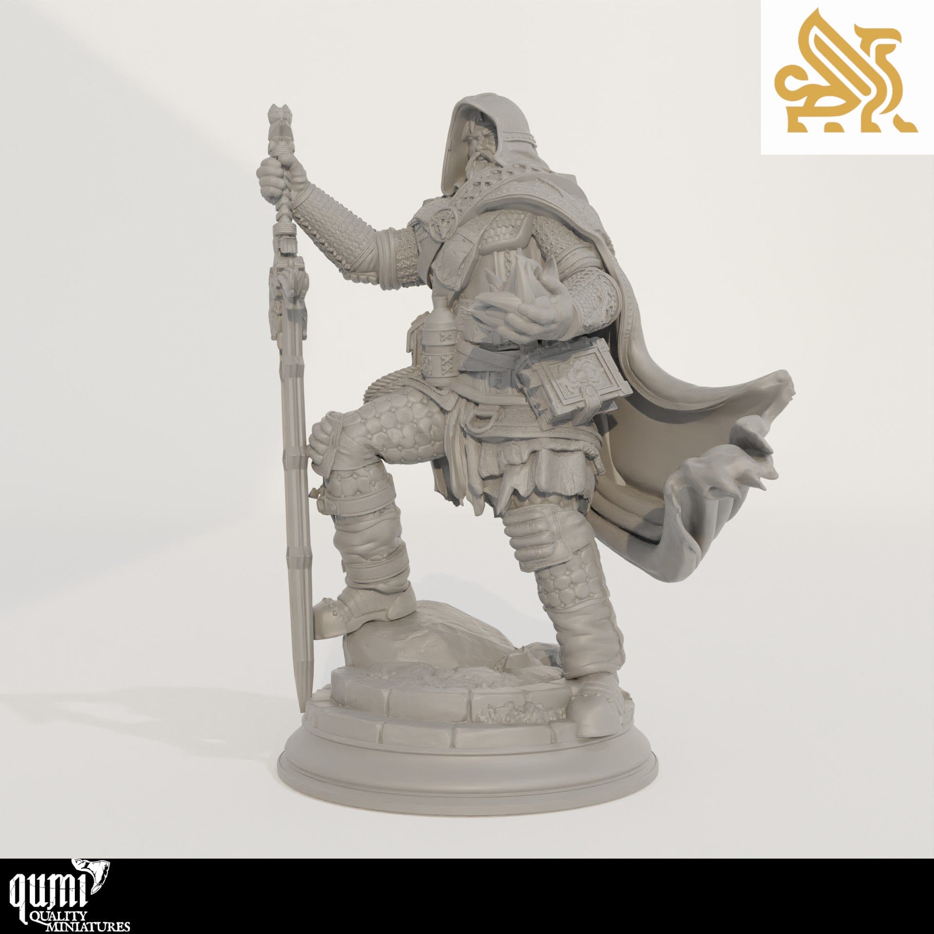 Tabletop RPG Miniature Ator 32mm 75mm Qumi - DM Stash Quality Miniatures - Qumi Wargaming Mini Model Figure