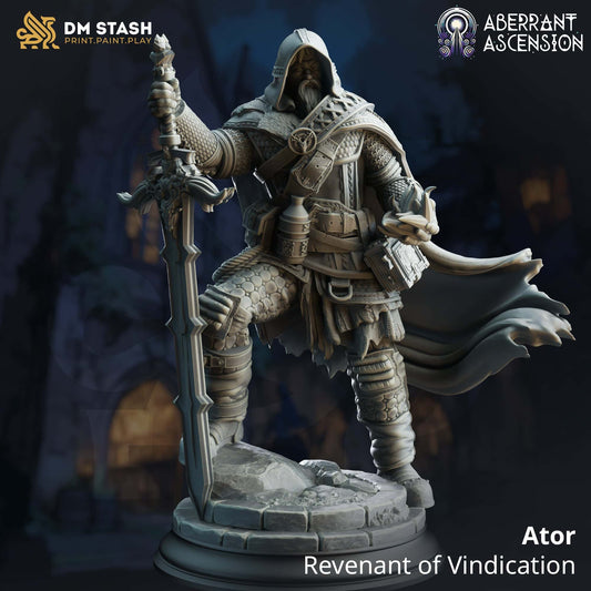 Tabletop RPG Miniature Ator 32mm 75mm Qumi - DM Stash Quality Miniatures - Qumi Wargaming Mini Model Figure