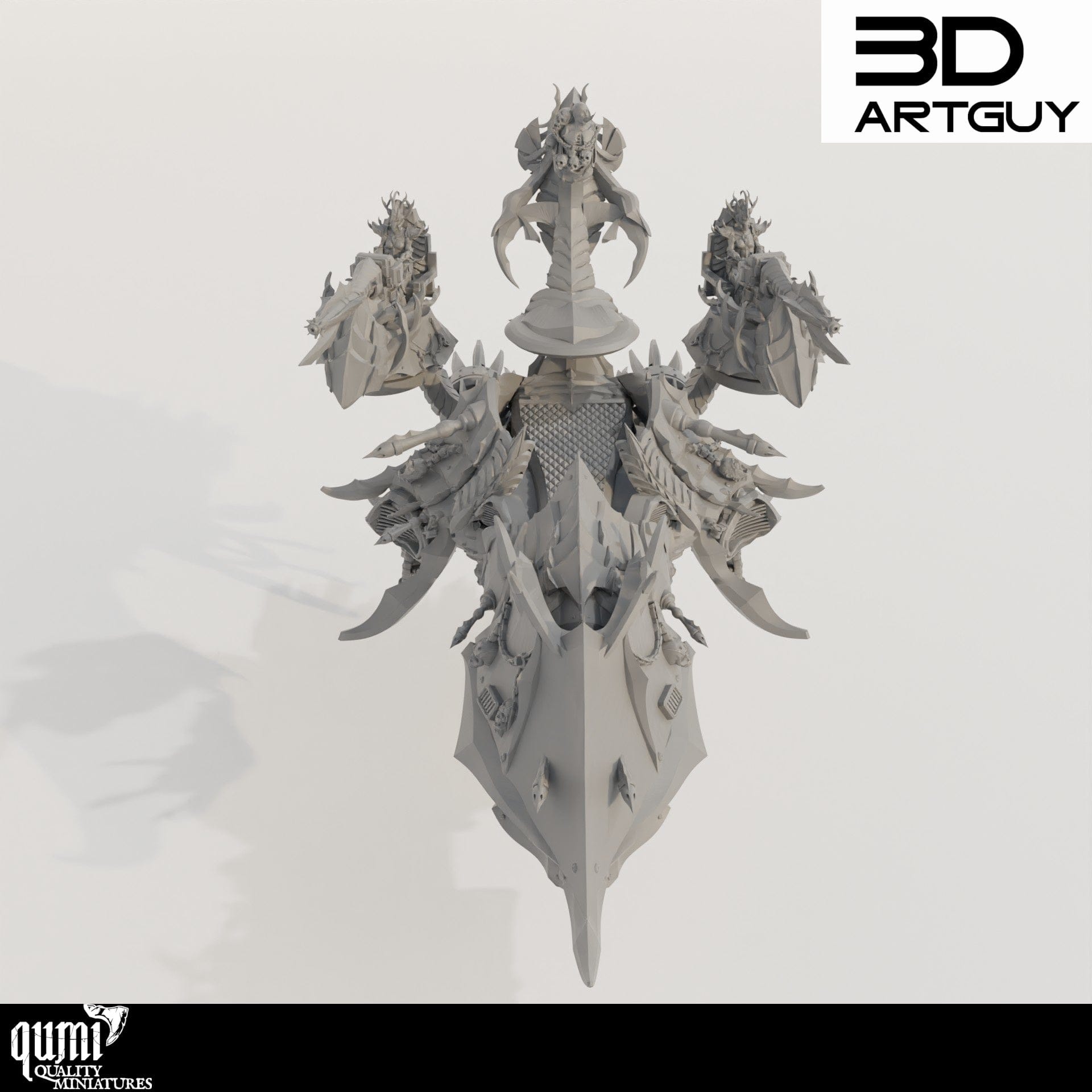 Tabletop RPG Miniature Barge - Qumi - 3D ArtGuy Quality Miniatures - Qumi Wargaming Mini Model Figure