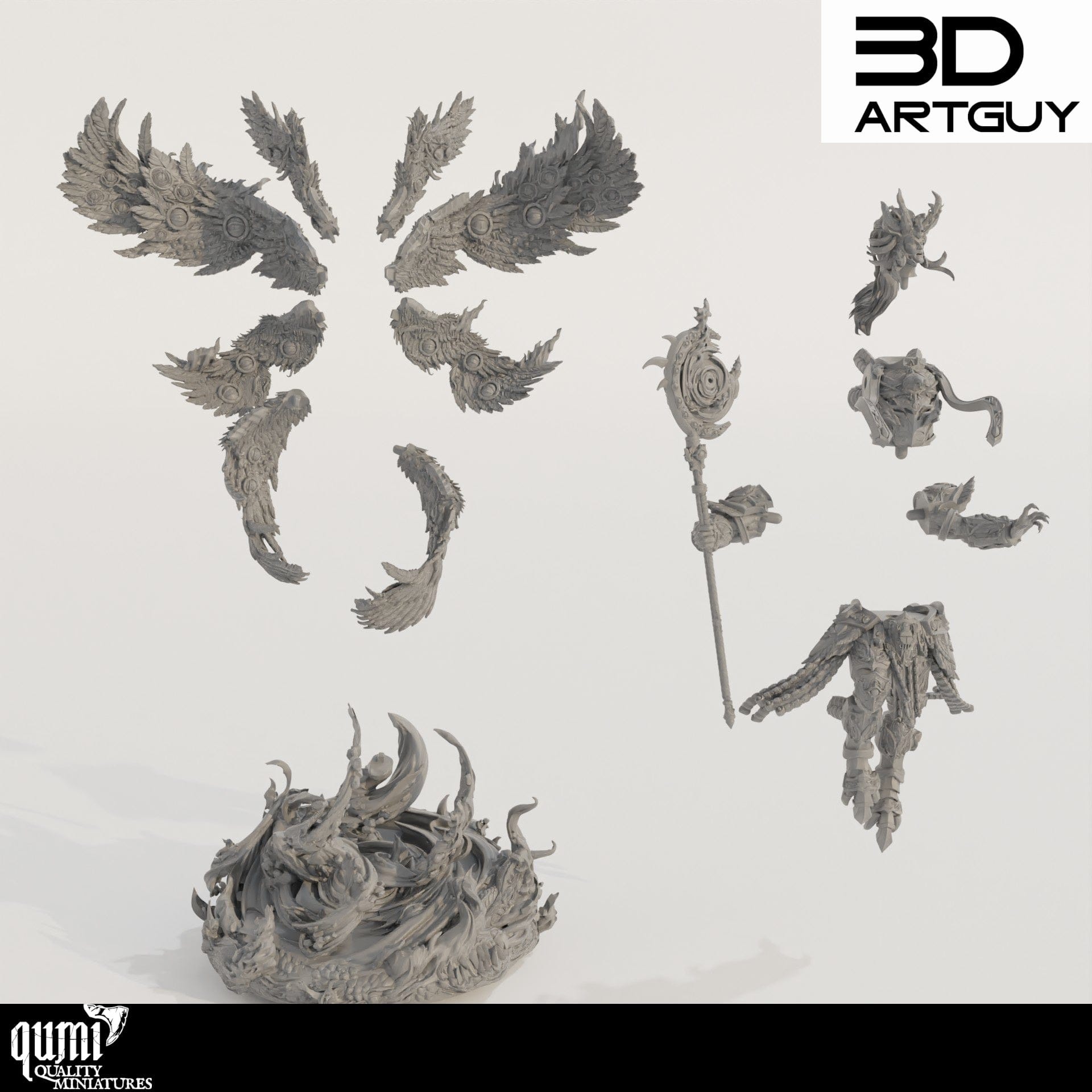 Tabletop RPG Miniature Big Magical Giant - Qumi Quality Miniatures - Qumi Wargaming Mini Model Figure