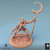 Humanoid Archer Tabletop Miniature - Branchblades by Qumi, 3D printed resin tabletop miniature for RPGs, wargaming and painting