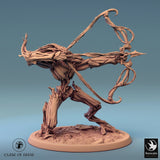 Humanoid Archer Tabletop Miniature - Branchblades by Qumi, 3D printed resin tabletop miniature for RPGs, wargaming and painting