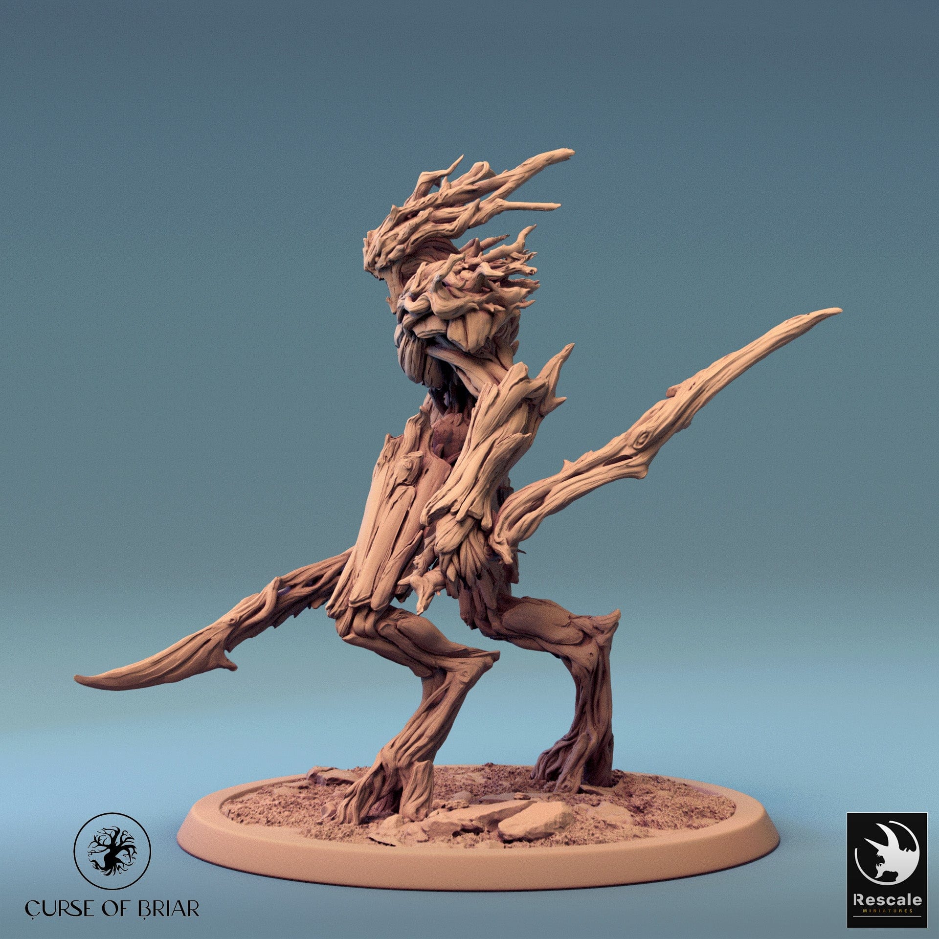 Tabletop RPG Miniature Branchblades - 32mm Qumi - Rescale Miniatures Quality Miniatures - Qumi Wargaming Mini Model Figure