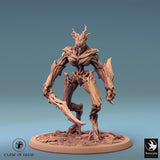 Humanoid Archer Tabletop Miniature - Branchblades by Qumi, 3D printed resin tabletop miniature for RPGs, wargaming and painting
