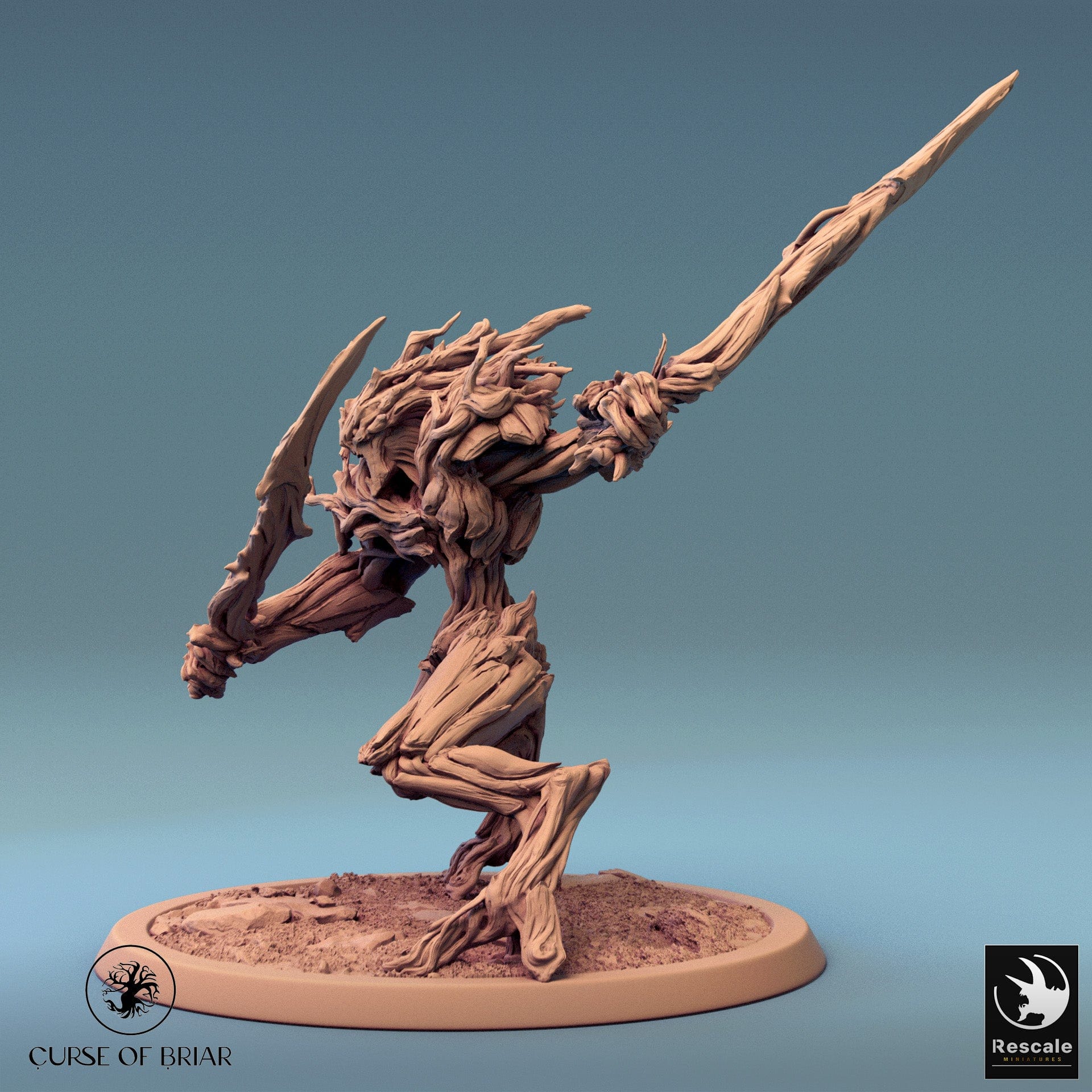 Tabletop RPG Miniature Branchblades - 32mm Qumi - Rescale Miniatures Quality Miniatures - Qumi Wargaming Mini Model Figure