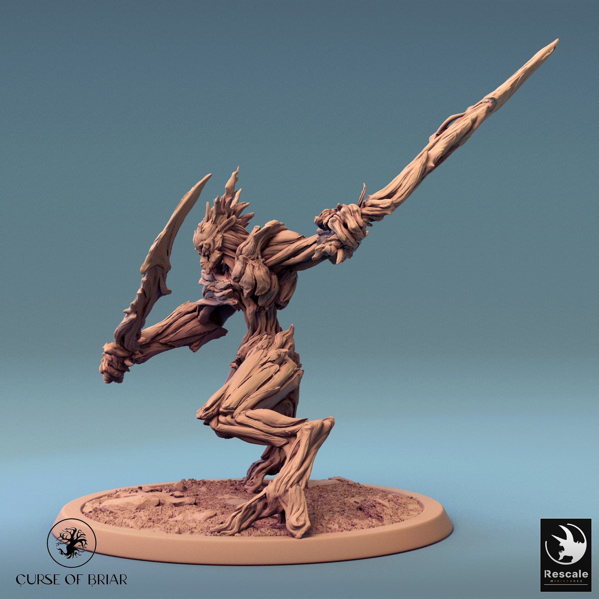 Tabletop RPG Miniature Branchblades - 32mm Qumi - Rescale Miniatures Quality Miniatures - Qumi Wargaming Mini Model Figure