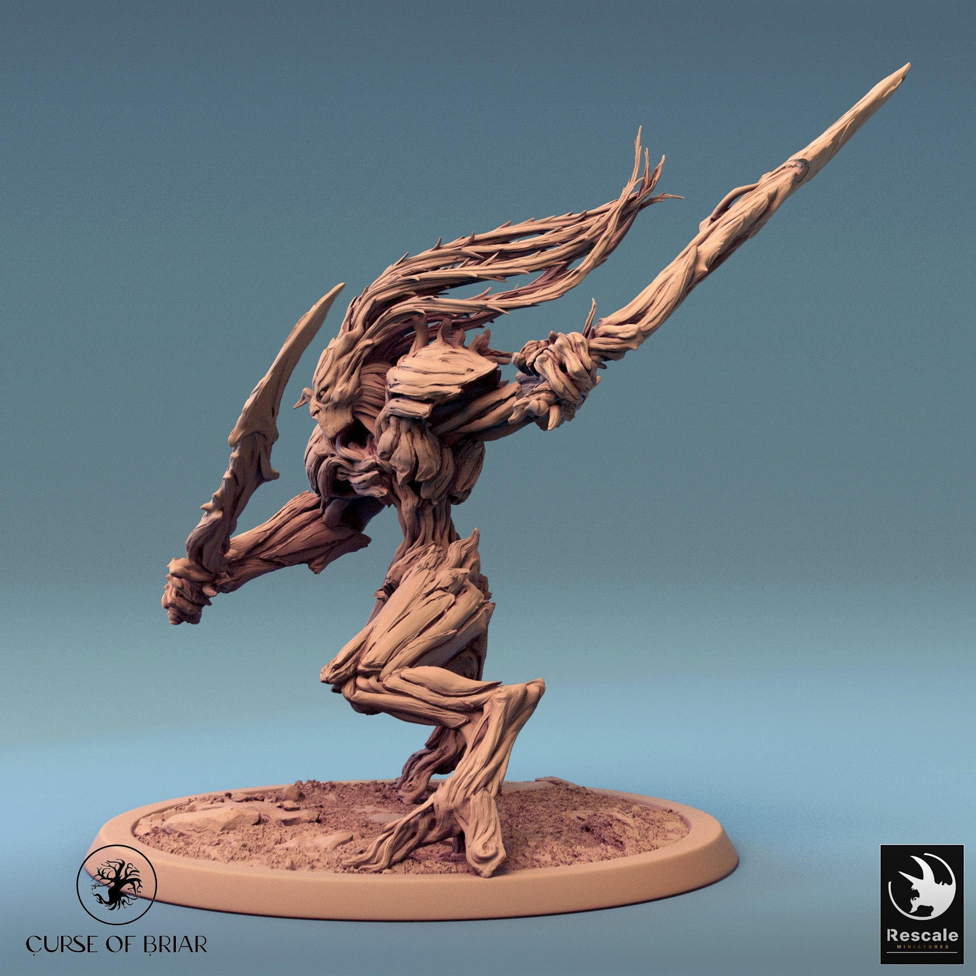 Tabletop RPG Miniature Branchblades - 32mm Qumi - Rescale Miniatures Quality Miniatures - Qumi Wargaming Mini Model Figure