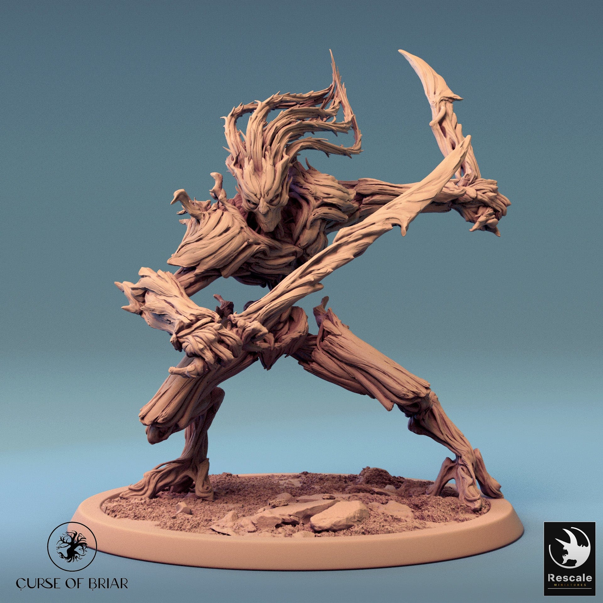 Tabletop RPG Miniature Branchblades - 32mm Qumi - Rescale Miniatures Quality Miniatures - Qumi Wargaming Mini Model Figure