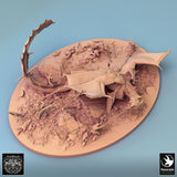 Dragon Brass Dragon Tabletop Miniature - 6821 by Qumi, 3D printed resin tabletop miniature for RPGs, wargaming and painting