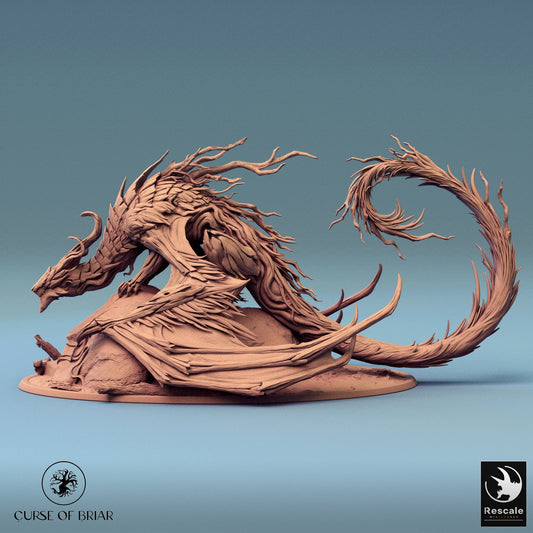 Tabletop RPG Miniature Briar Dragon - 32mm Qumi - Rescale Miniatures Quality Miniatures - Qumi Wargaming Mini Model Figure