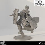 Champion Tabletop Miniatures by Qumi, 3D printed resin tabletop miniature for RPGs, wargaming and painting