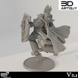 Champion Tabletop Miniatures by Qumi, 3D printed resin tabletop miniature for RPGs, wargaming and painting