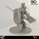 Champion Tabletop Miniatures by Qumi, 3D printed resin tabletop miniature for RPGs, wargaming and painting